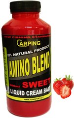 Ликвид Amino dlend sweet Strawberry 500ml liquid cream bait 500мл, Красный