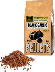 Pellets 4mm Чорный чеснок (protein) 1кг, Коричневый