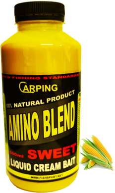 Ликвид Amino dlend sweet CORN 500ml liquid cream bait 500мл, Жёлтый